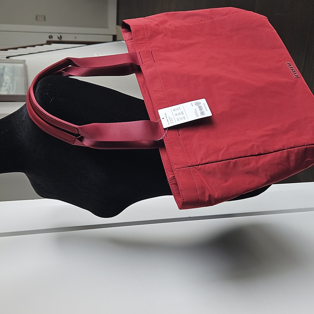 Athleta Deep Red Tote Bag